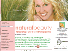 Tablet Screenshot of naturalbeauty.ch